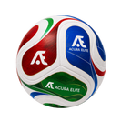 acura football with red green and blue design