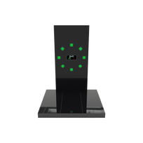 3d graphic of a black esa apex vertical jump training device on a transparent background