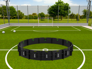 Product image of the ICON 4m equipment being used on a football pitch