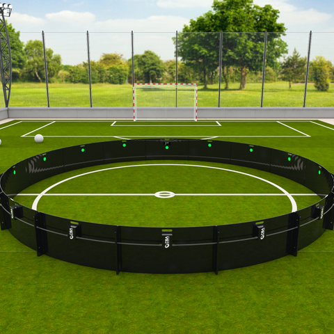 Product image of the ICON 6m equipment being used on a football pitch