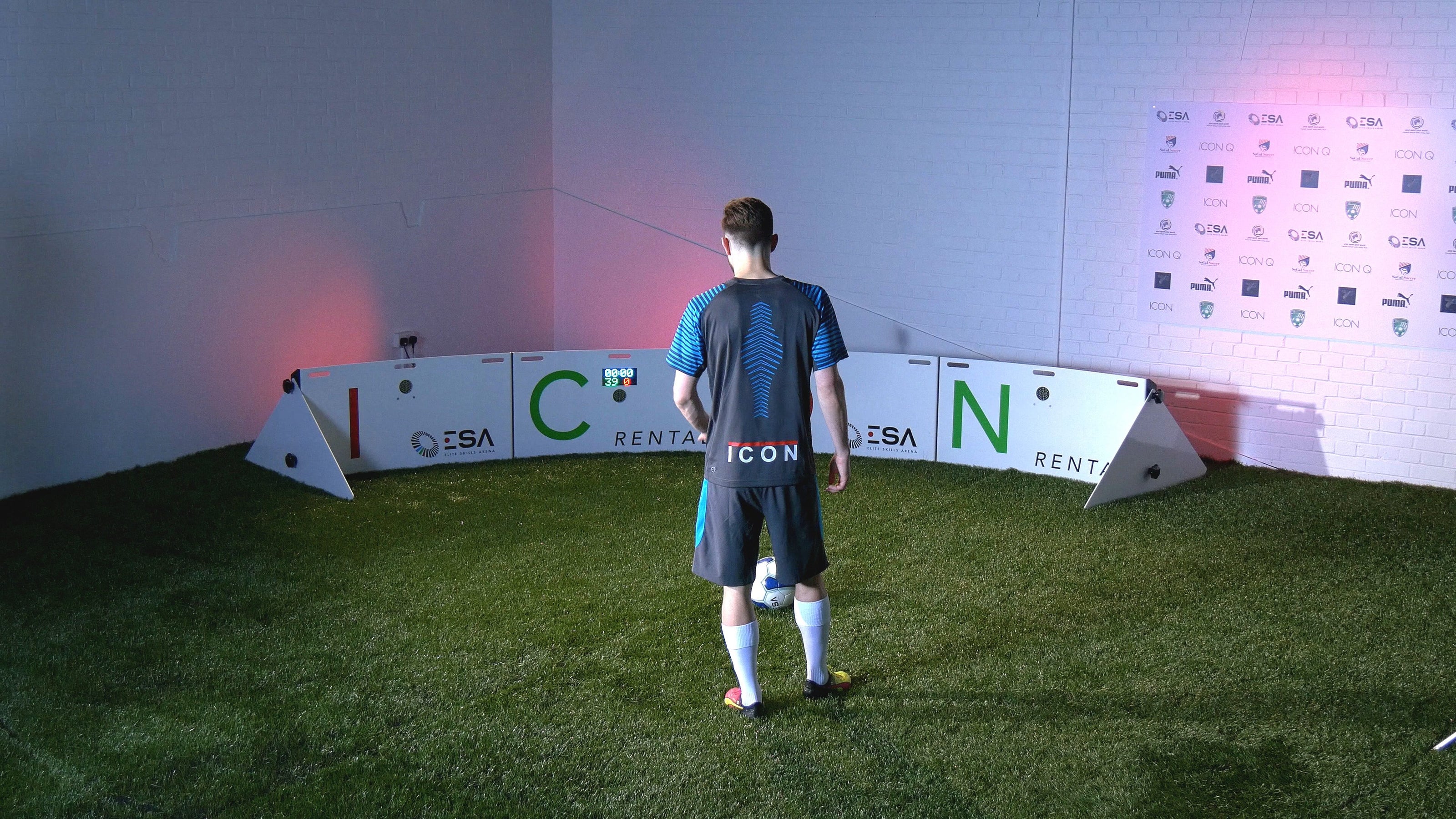 man standing on pitch with ESA Acura Elite ICON Q