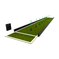 3d graphic of acura elite training lane (dribble) on transparent background