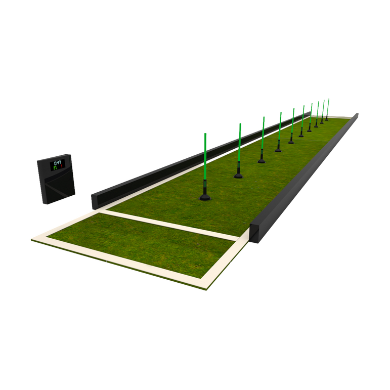 3d graphic of acura elite training lane (dribble) on transparent background