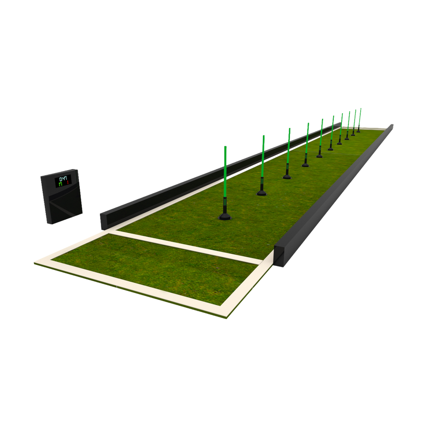 3d graphic of acura elite training lane (dribble) on transparent background