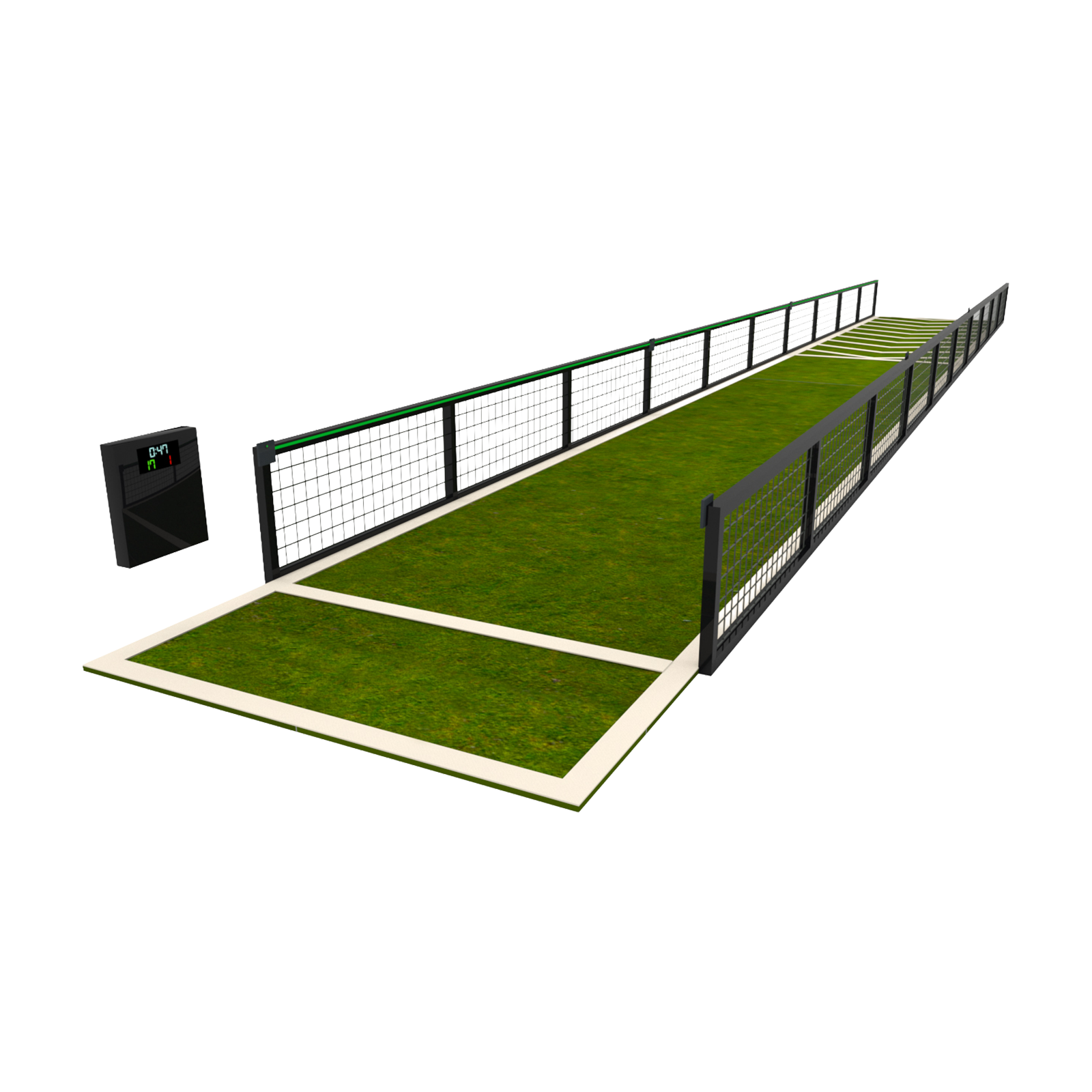 3d graphic of sprint lane from esa and acura elite with transparent background